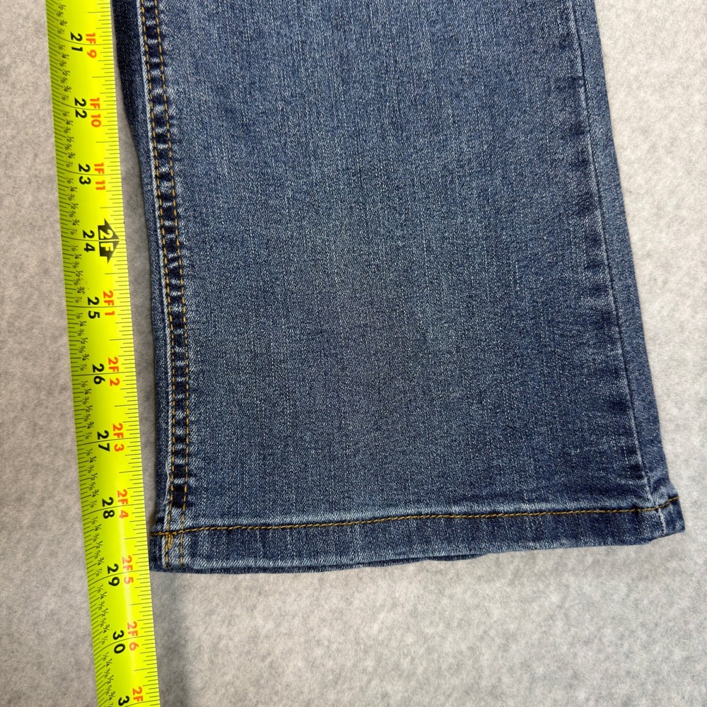 Angels Forever Young Everflex Curvy Bootcut Jeans Medium Wash Sequin Pockets 8 - Picture 9 of 12